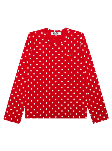 T-shirt Comme des Garçons PLAY Polka Dot T-Shirt Rød | az t165 051 3