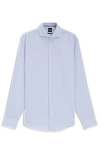 Slim-fit Striped Cotton Twill Shirt