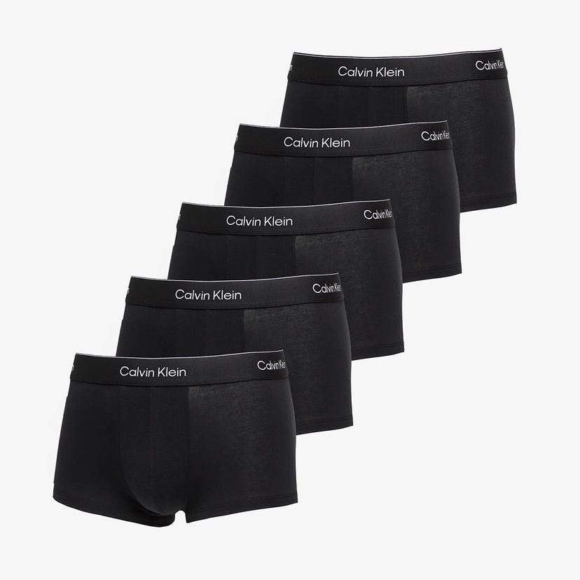 Boksere CALVIN KLEIN Calvin Klein Icon Cotton Stretch Low Rise Trunk (5-Pack) Sort | LV00NB4390 TM6