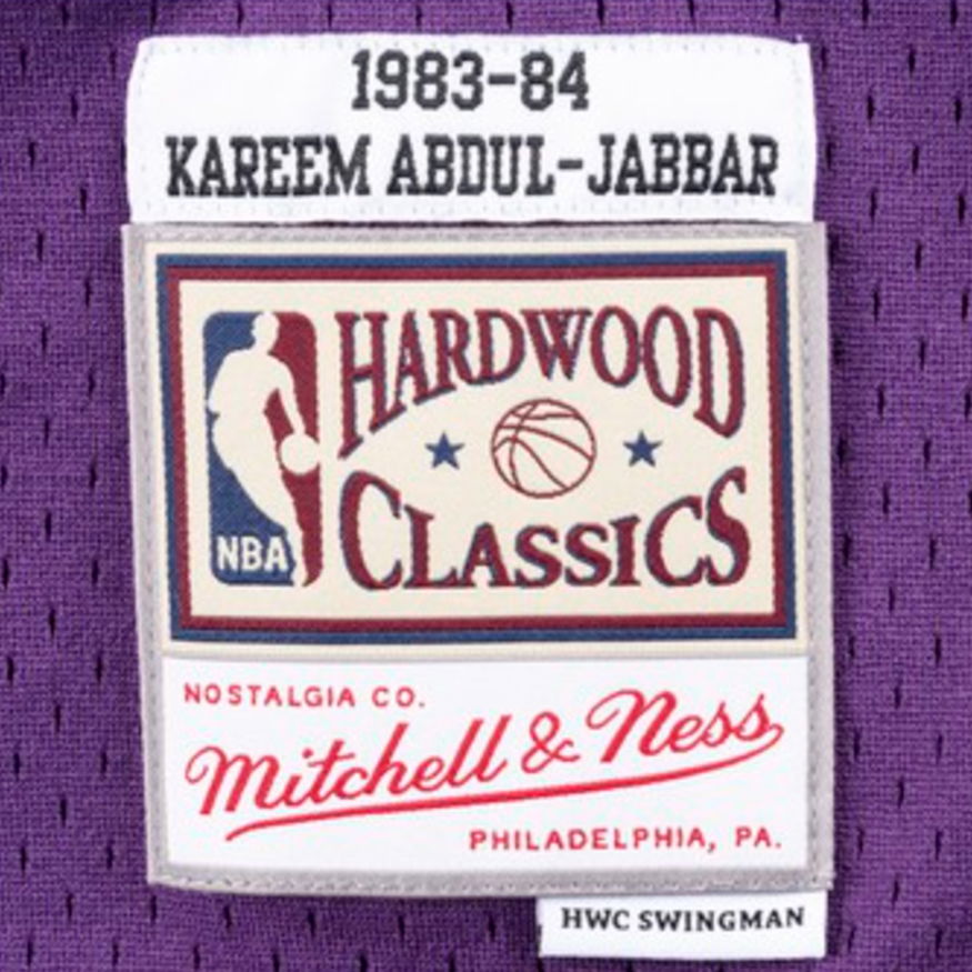 Jersey Mitchell & Ness Los Angeles Lakers Kareem Abdul-Jabbar Swingman Jersey Lilla | SMJYAC18109-LALPURP83KAB, 1
