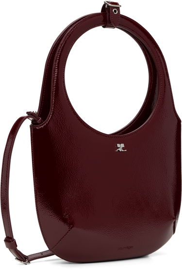 Håndtaske Courrèges Leather Shoulder Bag Sort | 424GSA102CR0043, 4