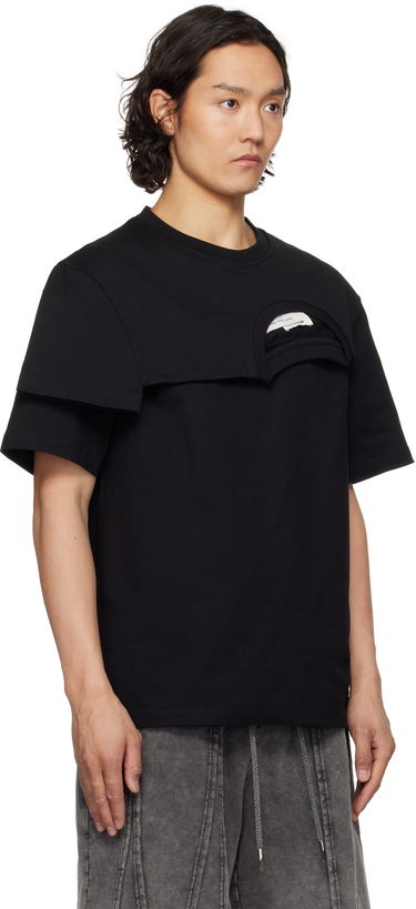 T-shirt Feng Chen Wang Feng Chen Wang Double Collar T-Shirt Sort | FF12TSH715B, 4