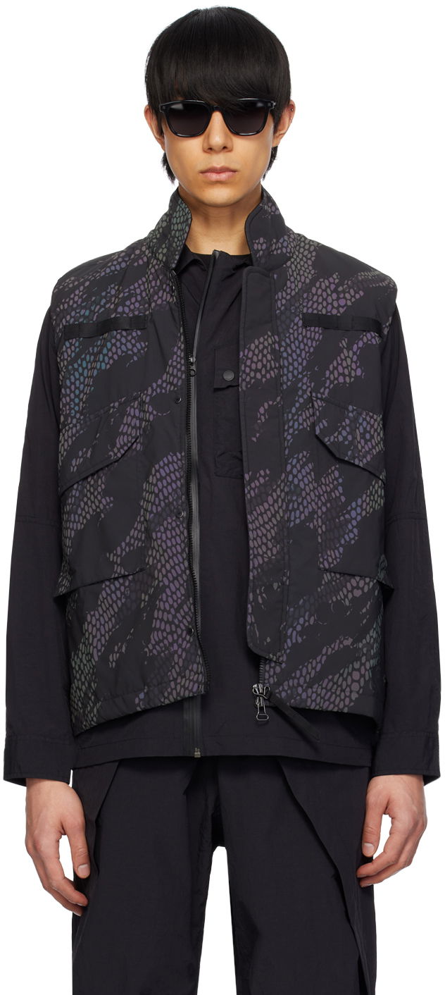 Vest Maharishi Black Iridescent Tactical Vest Sort | 5034, 0