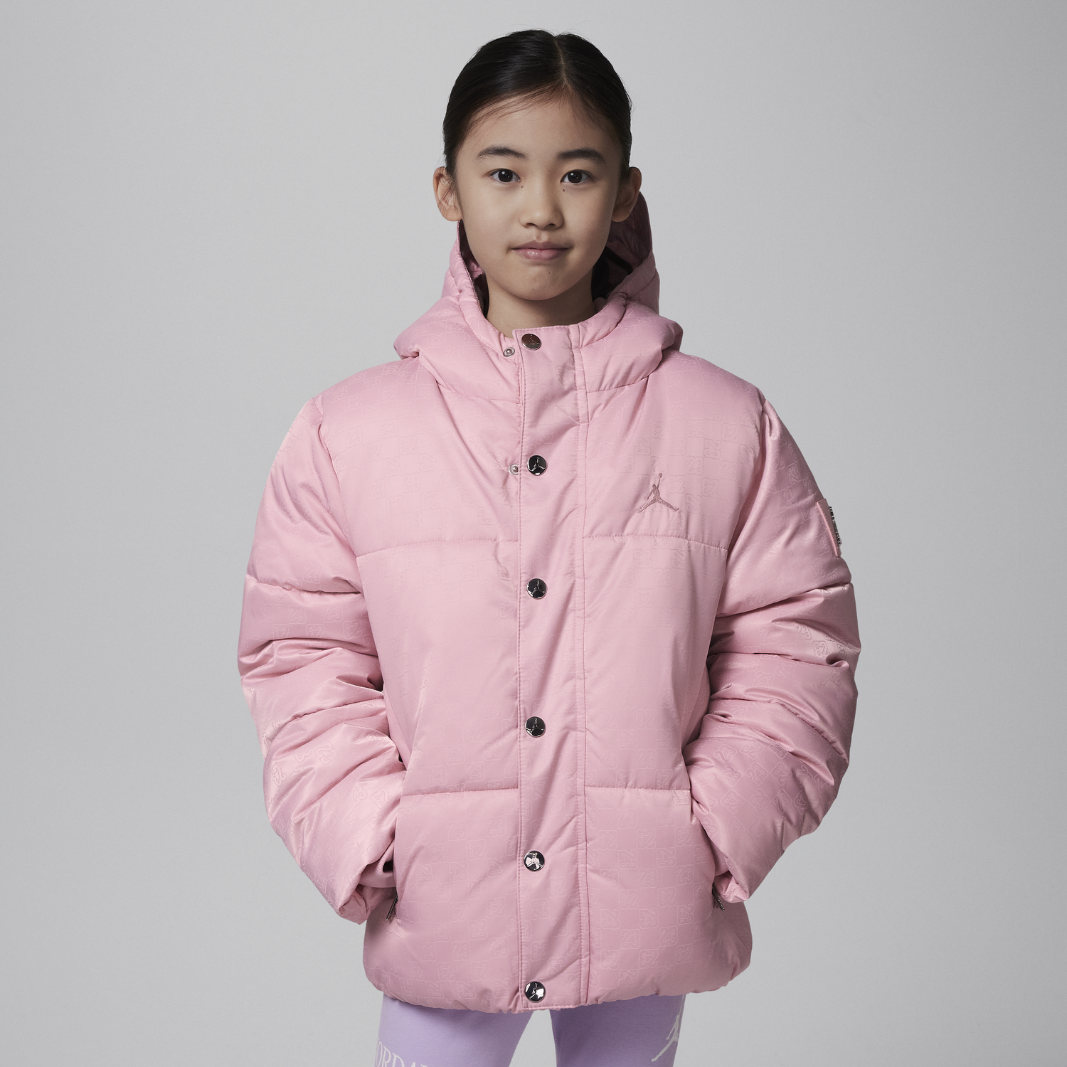 Puffer jakke Jordan Jordan 23 Jacquard Filled Jacket Lyserød | HQ7916-670, 0