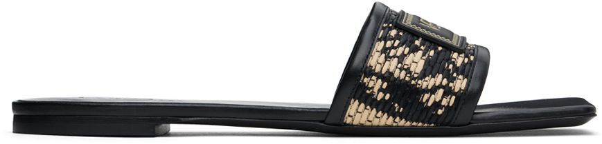 Tilbehør Versace Versace Logo Patch Slides Sort | 1016941_1A12026_6X600, 0