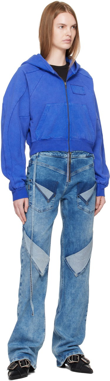 Sweatshirt Ottolinger Ottolinger Multiline Zip Hoodie Blå | 115-600415-03, 3