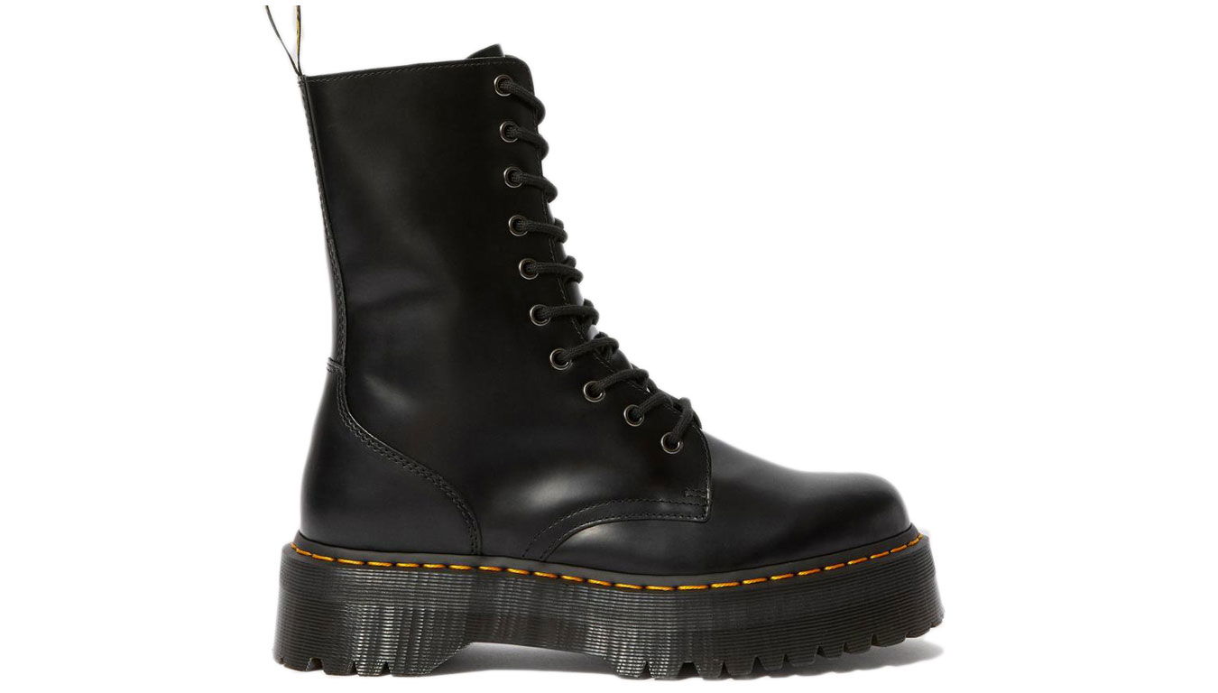 Sneakers og sko Dr. Martens Jadon Hi Leather Platform Sort | DM25565001, 0