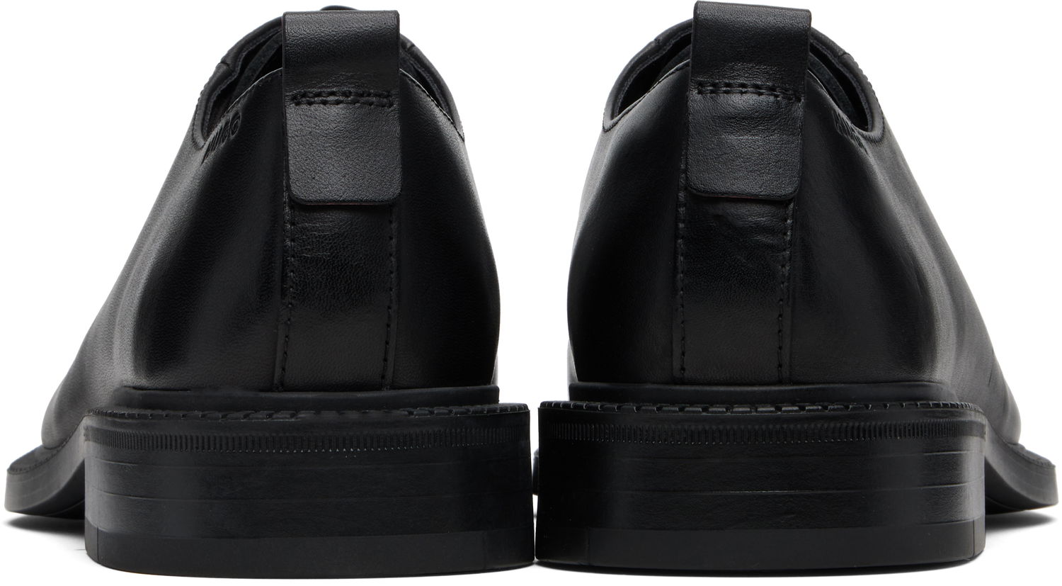 Sneakers og sko BOSS Hugo Logo Detail Leather Derbys Sort | 50552580, 1