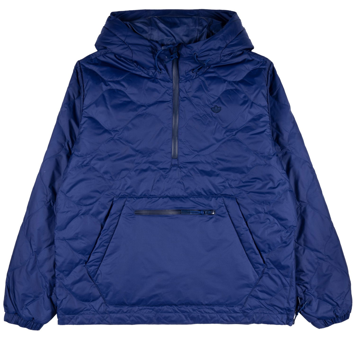 Puffer jakke adidas Originals Down Quilted Half-Zip Puffer Jacket Mørkeblå | h13589, 0