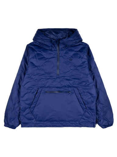 Puffer jakke adidas Originals Down Quilted Half-Zip Puffer Jacket Mørkeblå | h13589