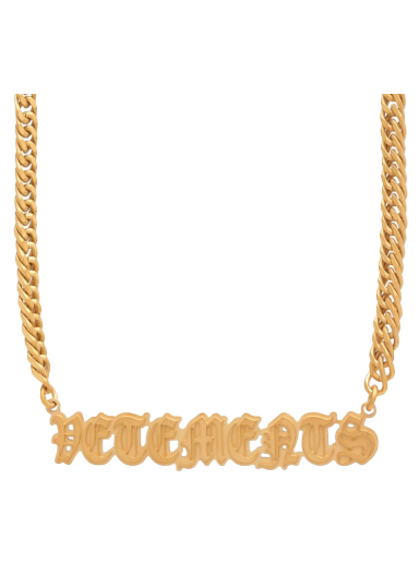 Halskæde VETEMENTS Gothic Logo Necklace Metalisk | UE63NE150G