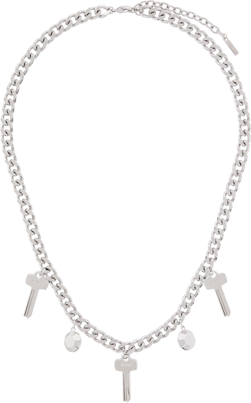 Halskæde We11done Charm Chain Necklace Metalisk | WD-AJ3-24-540-U-SV