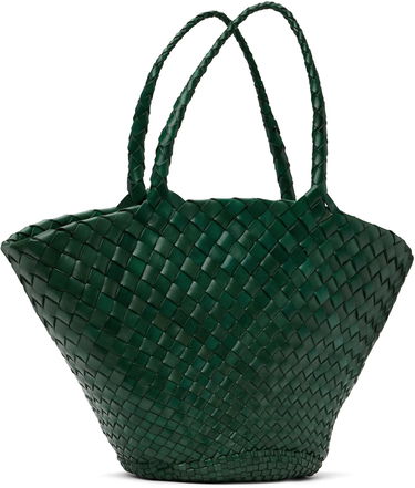 Mulepose Dragon Diffusion Dragon Diffusion Egola Woven Leather Tote Grøn | 8026, 1