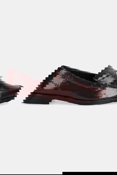 Sneakers og sko Clarks Originals Straven Edge Leather Loafers with Flat Heel Bourgogne | 26184847, 1