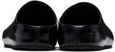 Tilbehør Marine Serre Marine Serre Smooth Leather MS Slip-on Loafers Sort | WFW044A CLEA0004, 1