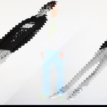 Sweatshirt Footshop Black Spiritual Gangster Print Hoodie Sort | FTSHP_390, 9