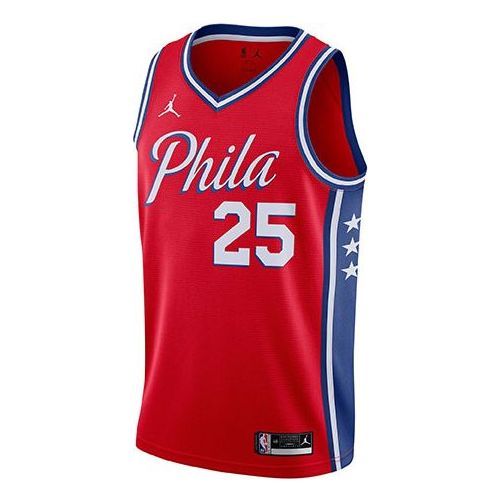 Jersey Jordan Jordan Basketball Vest Jersey Philadelphia 76ers Simmons #25 Rød | CV9490-660
