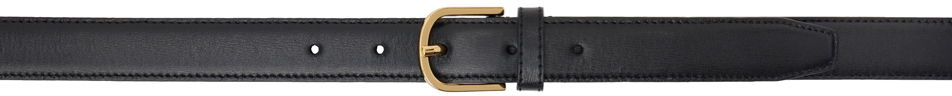 Bælter TOTEME TOTEME Slim Trouser Leather Belt Sort | 233-812-612, 0