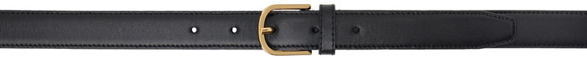 Bælter TOTEME TOTEME Slim Trouser Leather Belt Sort | 233-812-612