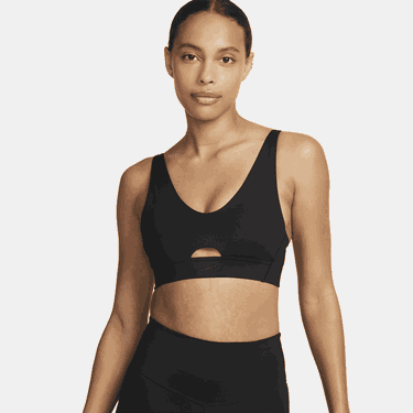 Bh Nike Indy Plunge Cutout Medium-Support Padded Sports Bra Sort | DV9837-010, 0
