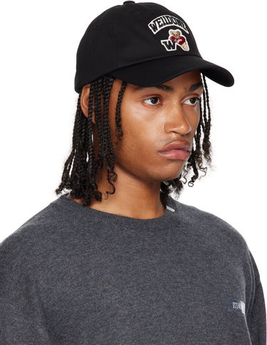 Kasket We11done We11done Varsity Logo Baseball Cap Sort | WD-AH2-25-405-U-BK, 1