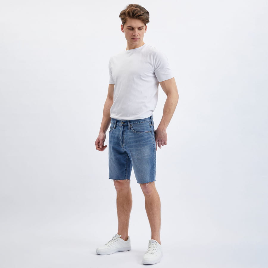 Shorts GAP Straight Denim Short Blå | 602502-00, 0