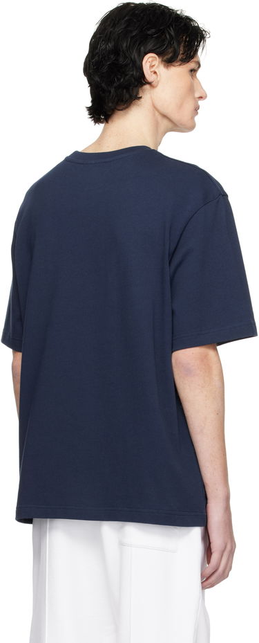 T-shirt Casablanca Temple Patch T-Shirt Mørkeblå | MPS25-JTS-027-01, 2