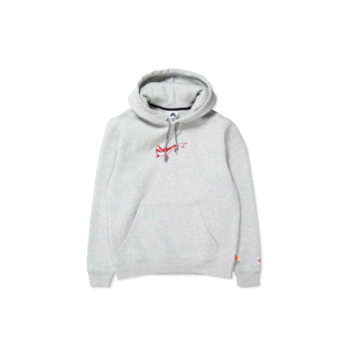 Sweatshirt Nike SB Orange Label x Oski Fleece Skate Hoodie Grey Heather - US L Grå | DJ3680-050, 0