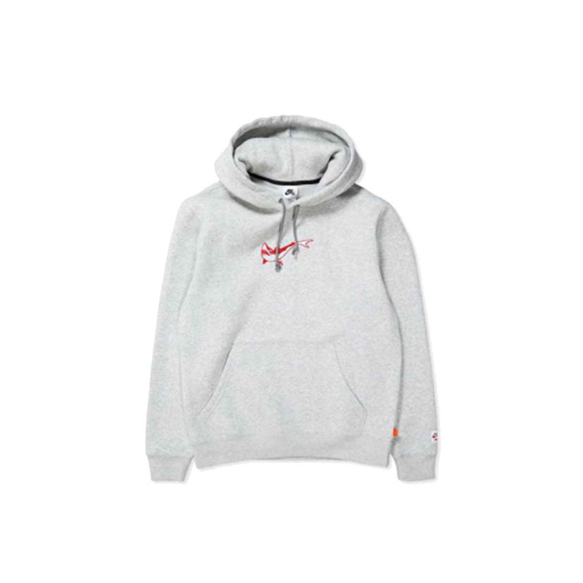 Sweatshirt Nike SB Orange Label x Oski Fleece Skate Hoodie Grey Heather - US L Grå | DJ3680-050
