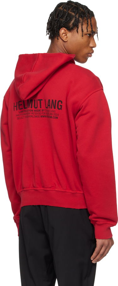 Sweatshirt Helmut Lang Helmut Lang River Postcard Hoodie Rød | O10HM522, 2