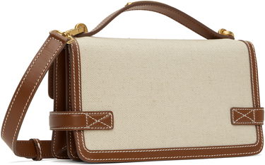 Håndtaske Balmain Balmain B-Buzz 24 Canvas and Leather Bag Beige | DN1DA829TCFE, 2