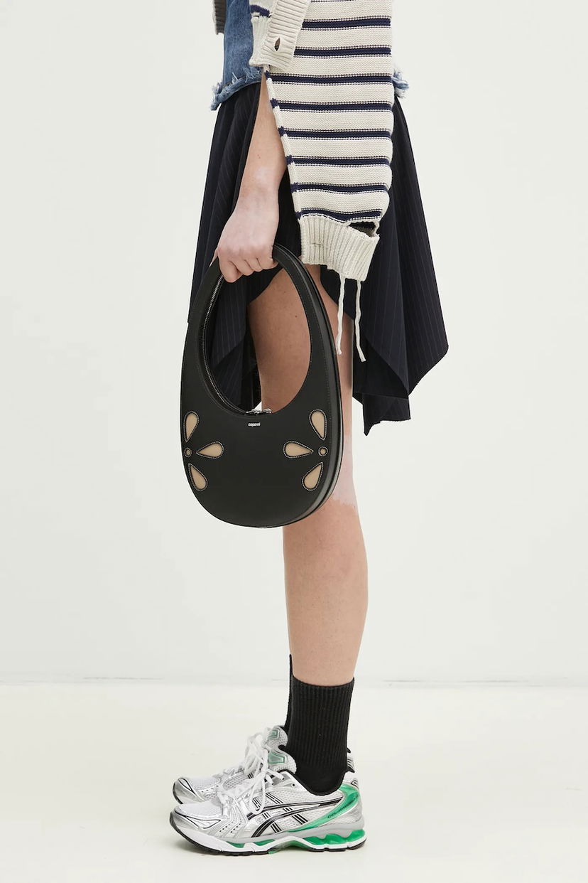 Håndtaske Coperni Coperni Petal Swipe Bag Sort | COPBA01PF6031