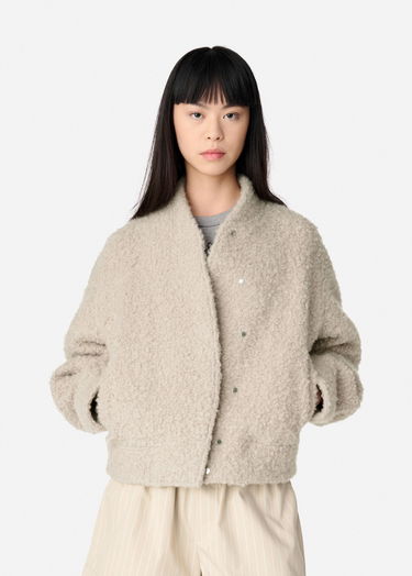 Bomberjakke AXEL ARIGATO Textured Cropped Jacket Beige | A3052001, 2