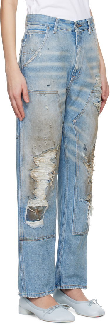 Jeans Maison Margiela MM6 Maison Margiela 5-Pocket Distressed Jeans Blå | S62LB0183 M30018, 1