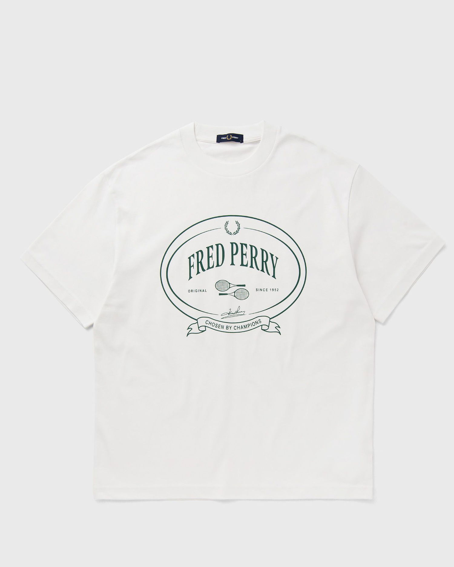 T-shirt Fred Perry Fred Perry Chosen By Champions Graphic T-Shirt Hvid | M1316-129, 0