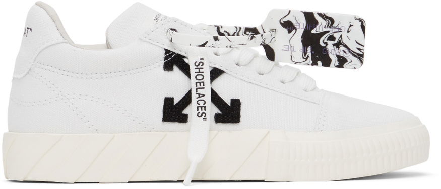 Sneakers og sko Off-White Low Vulcanized Eco Canvas W Hvid | OWIA178F21FAB0020110, 0
