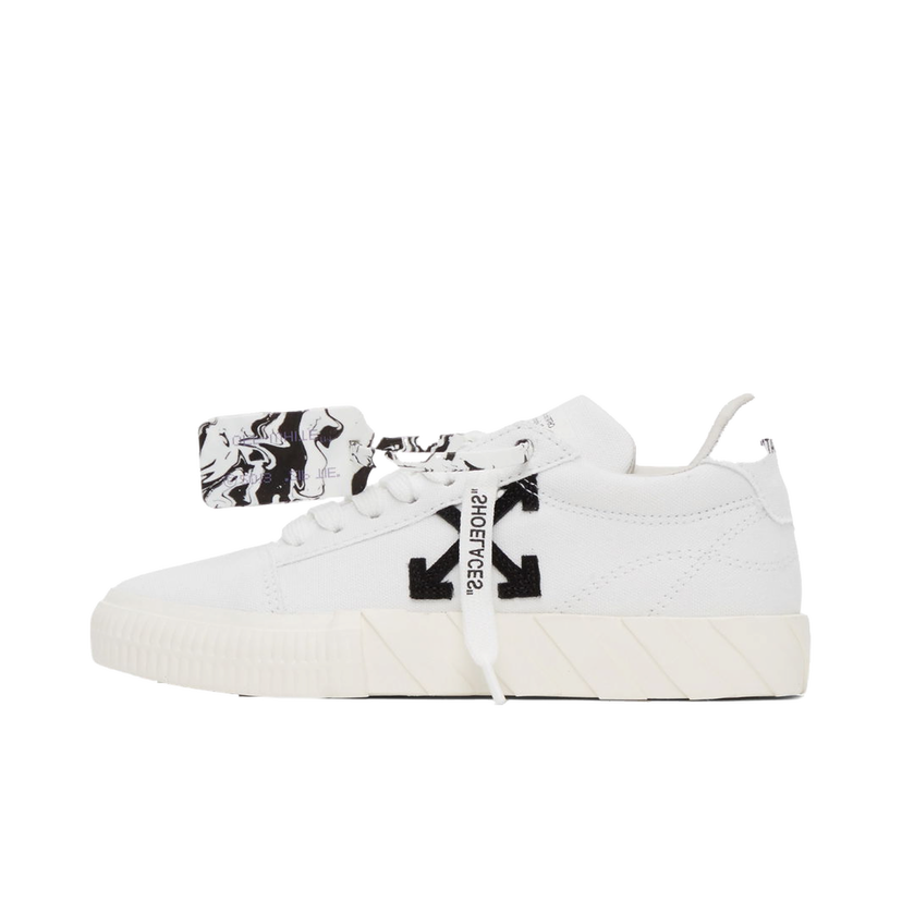 Sneakers og sko Off-White Low Vulcanized Eco Canvas W Hvid | OWIA178F21FAB0020110
