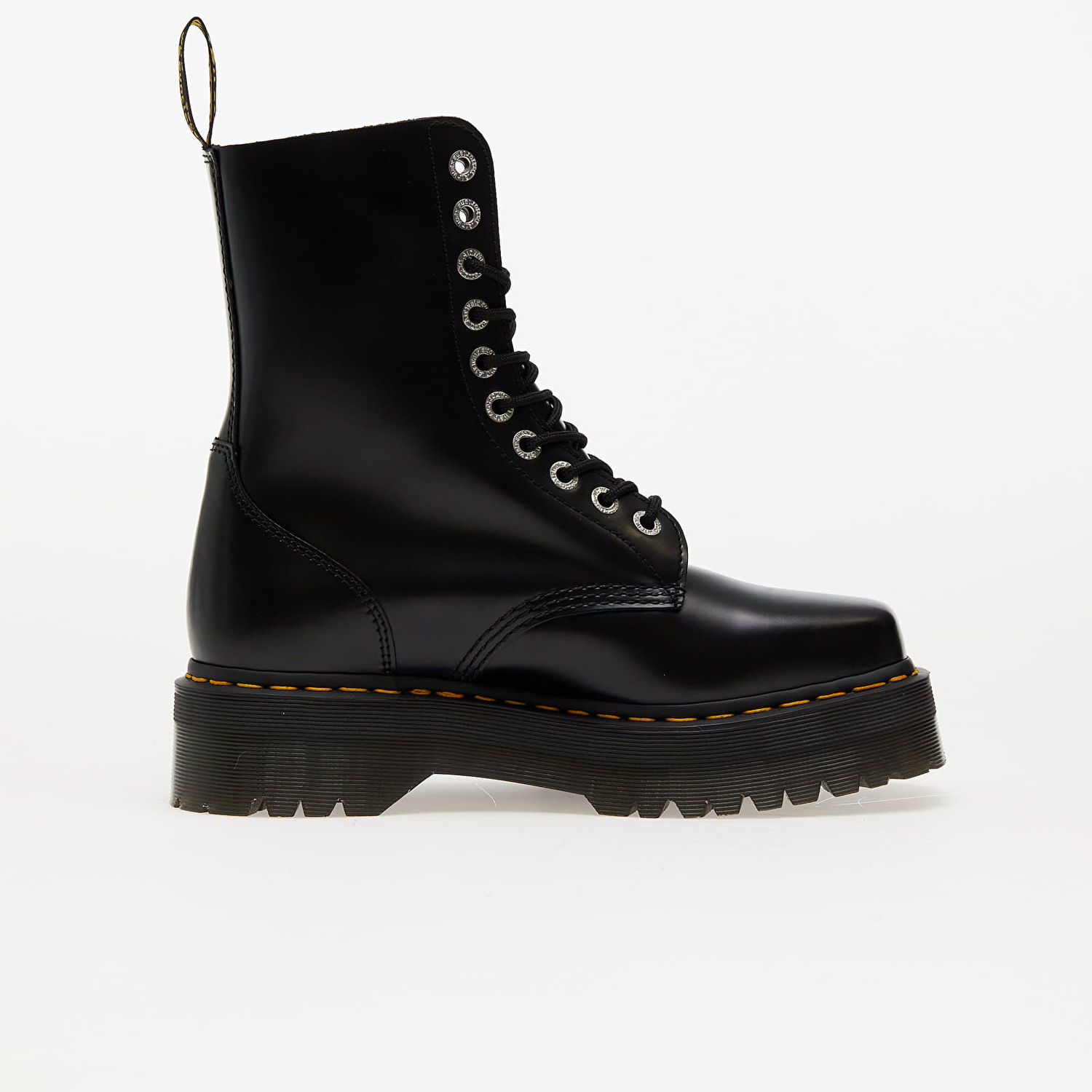 Sneakers og sko Dr. Martens 1490 Quad Squared "Black Polished Smooth" Sort | DM31147001, 1