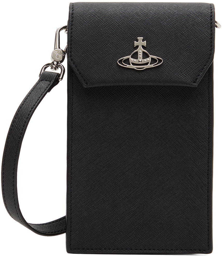 Taljetaske Vivienne Westwood Saffiano Phone Pouch Sort | 53030019U-S000B-, 0