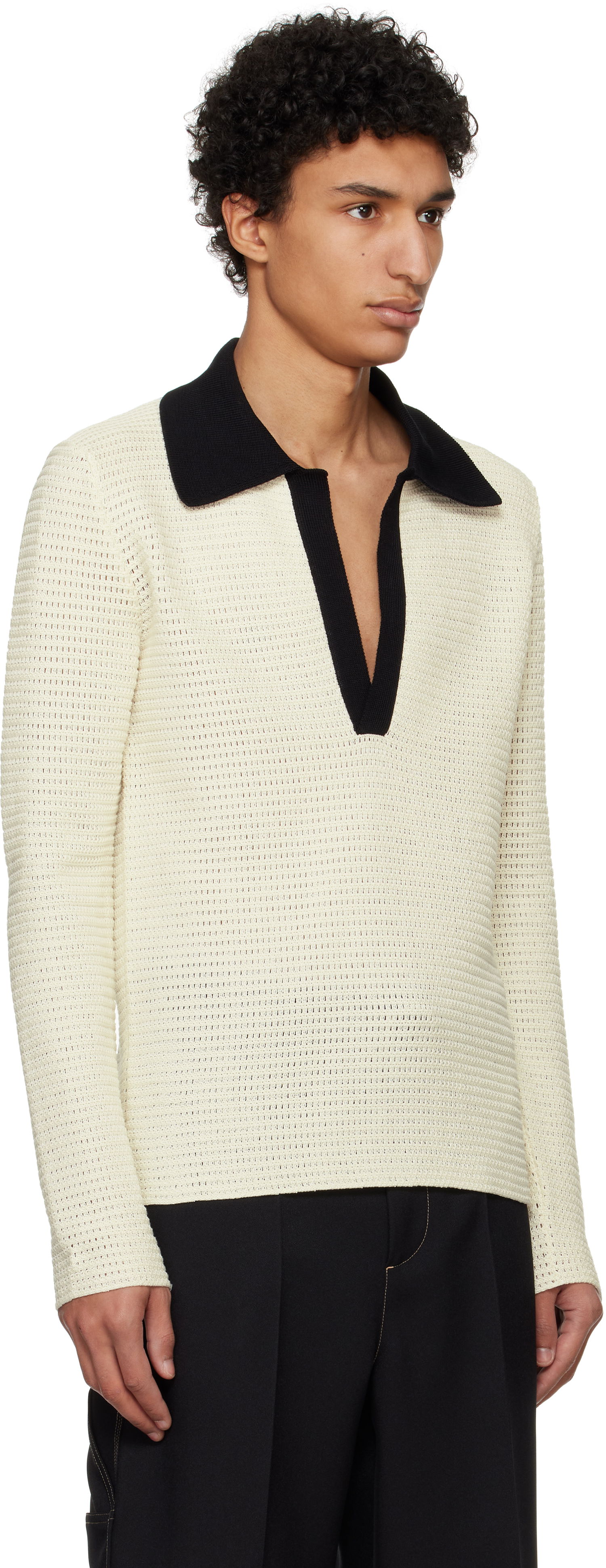 Sweater Jil Sander Jil Sander Knit Polo Beige | J22GL0112_J15434, 1
