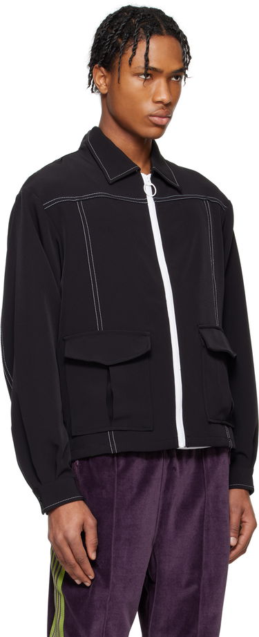 Jakke Needles NEEDLES Stitched Sport Jacket Sort | QV194, 1