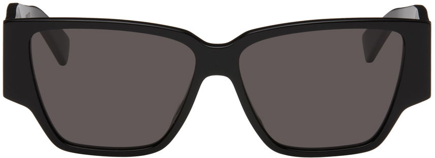 Solbriller Bottega Veneta Triangle Stud Squared Sunglasses Sort | BV1285S, 0