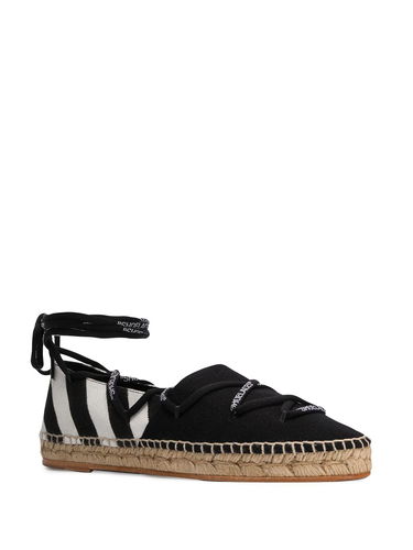 Sneakers og sko Off-White FABRIC ESPADRILLES ''Black'' Sort | OWIA204R20H701160110, 1