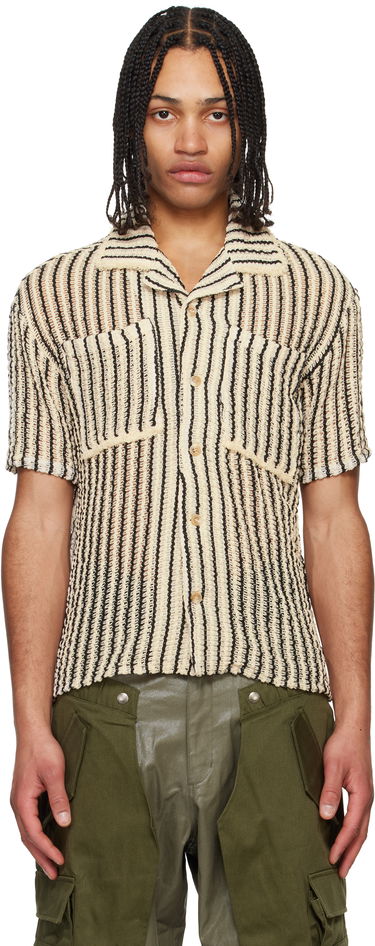 Skjorte Andersson Bell Andersson Bell Sheer Knit Striped Shirt Beige | atb1235m, 0