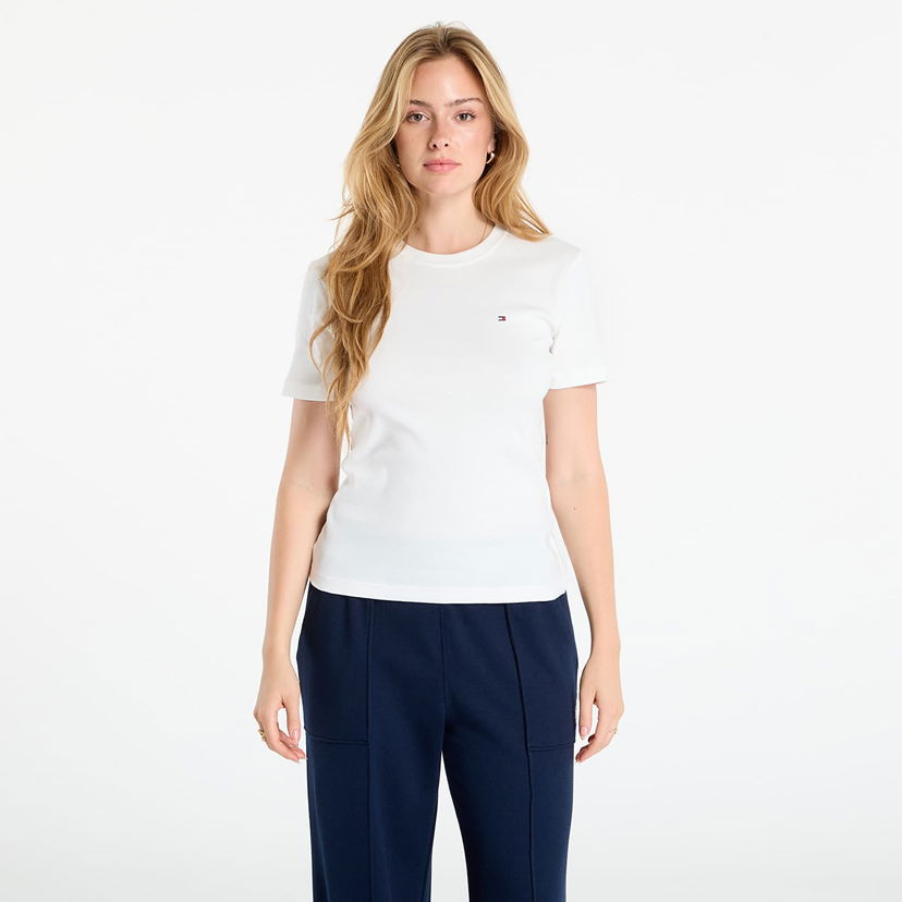 T-shirt Tommy Hilfiger Tommy Hilfiger Slim Cody Short Sleeve T-Shirt Hvid | WW0WW40587 YBL