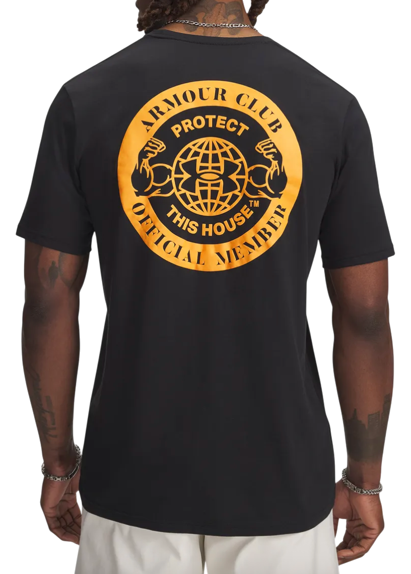 T-shirt Under Armour Under Armour Armour Club Short Sleeve T-Shirt Sort | 6005612-001, 1