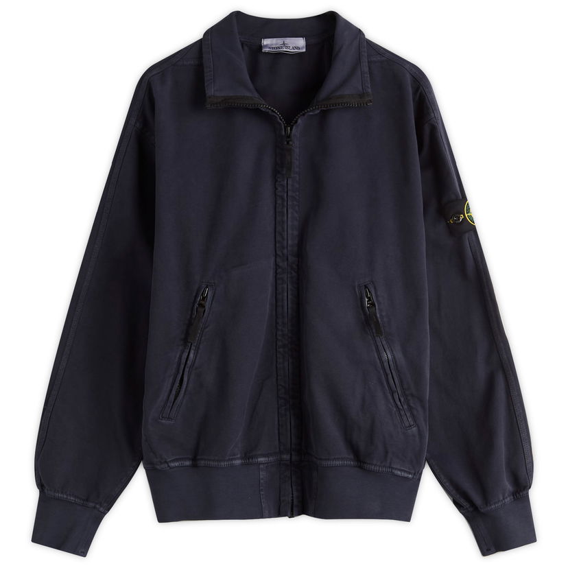 Jakke Stone Island Stone Island Old Effect Harrington Jacket, Size Large Mørkeblå | K2S156100056-V0126