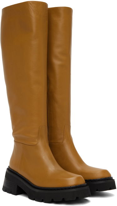 Tøj BY FAR BY FAR Russel Knee-High Boots Brun | 22FWRUSDPNBSSP, 3