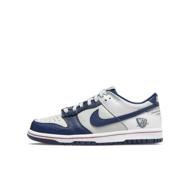 Sneakers og sko Nike NBA x Dunk Low EMB "75th Anniversary - Nets" GS Mørkeblå | DO6288-001, 0
