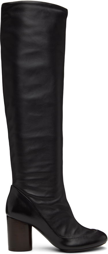 Sneakers og sko LEMAIRE LEMAIRE Glove Leather Knee Boots Sort | FO0159 LL0115, 0